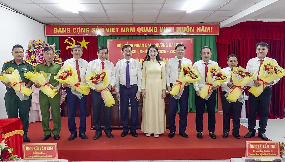 HĐND phường Cái Khế bầu các chức danh HĐND, UBND phường