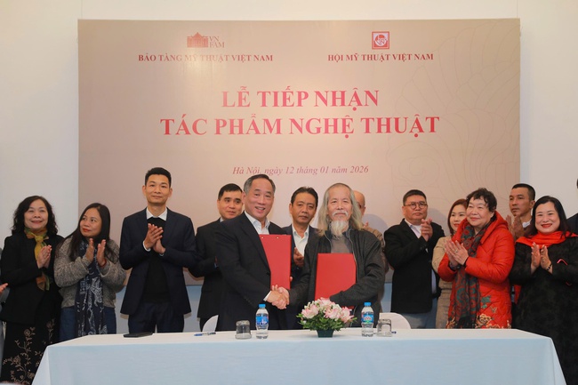 Bảo t&agrave;ng Mỹ thuật Việt Nam tiếp nhận gần 1.000 t&aacute;c phẩm mỹ thuật  - Ảnh 3.