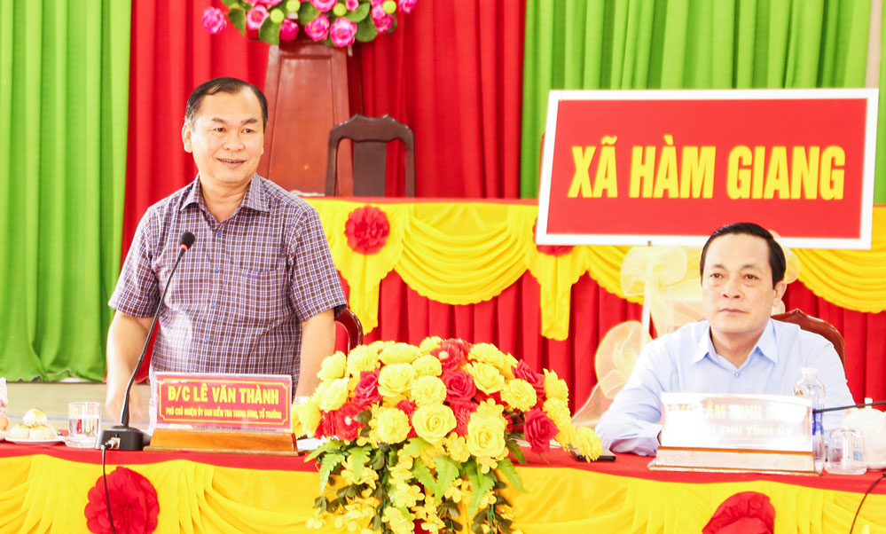 Phó Chủ nhiệm Ủy ban Kiểm tra Trung ương- Lê Văn Thành kết luận buổi giám sát.