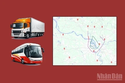 Ph&acirc;n luồng giao th&ocirc;ng khu vực ngoại th&agrave;nh v&agrave; c&aacute;c tuyến đường li&ecirc;n tỉnh hướng về H&agrave; Nội phục vụ Đại hội XIV của Đảng