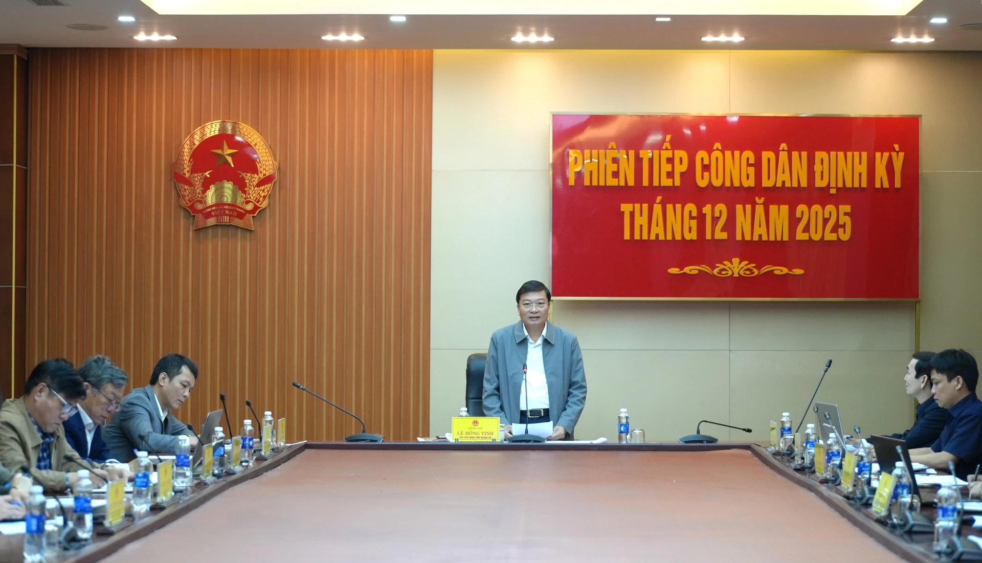 Quang cảnh phiên tiếp công dân của đồng chí Lê Hồng Vinh, Chủ tịch UBND tỉnh - Ảnh: Trung Đức