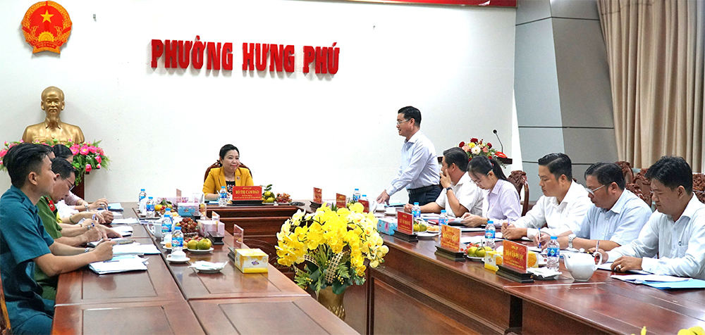 Phường Hưng Phú phát triển kinh tế - xã hội phải gắn với bảo vệ môi trường