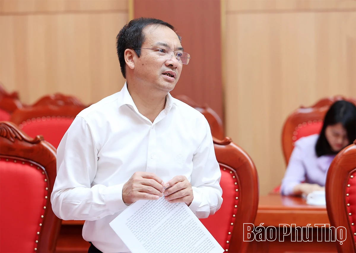 Đoàn kiểm tra, giám sát số 15 của Bộ Chính trị làm việc tại Phú Thọ