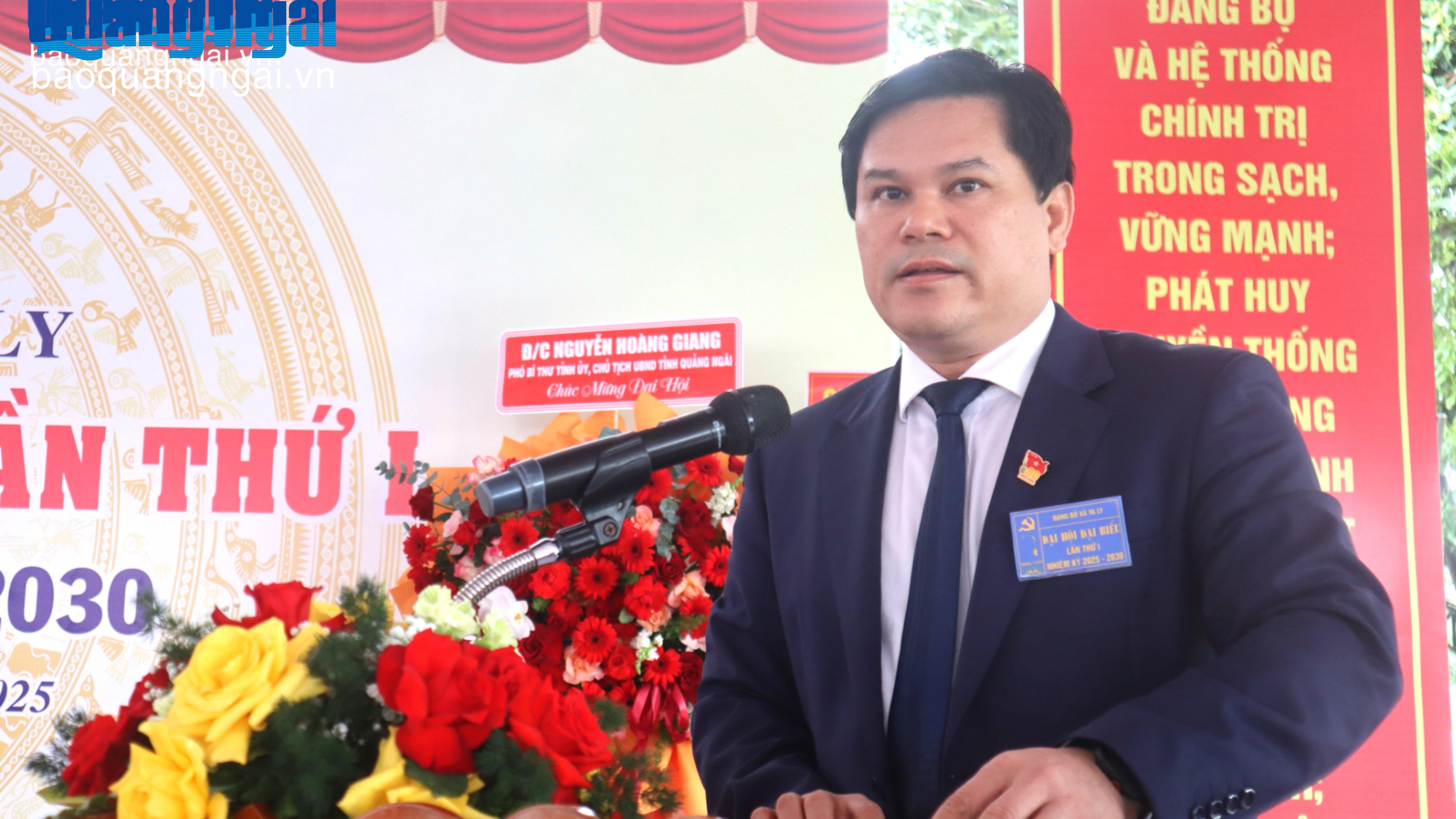 Phó Chủ tịch UBND tỉnh Trần Phước Hiền phát biểu chỉ đạo đại hội.