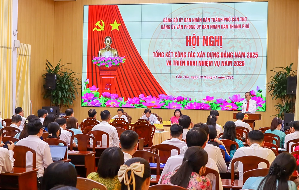 Đảng ủy Văn phòng UBND TP Cần Thơ triển khai nhiệm vụ năm 2026