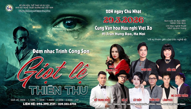 "Giọt lệ Thiên Thu": Đêm nhạc đặc biệt tưởng nhớ 25 năm ngày mất của nhạc sĩ Trịnh Công Sơn - Ảnh 1.