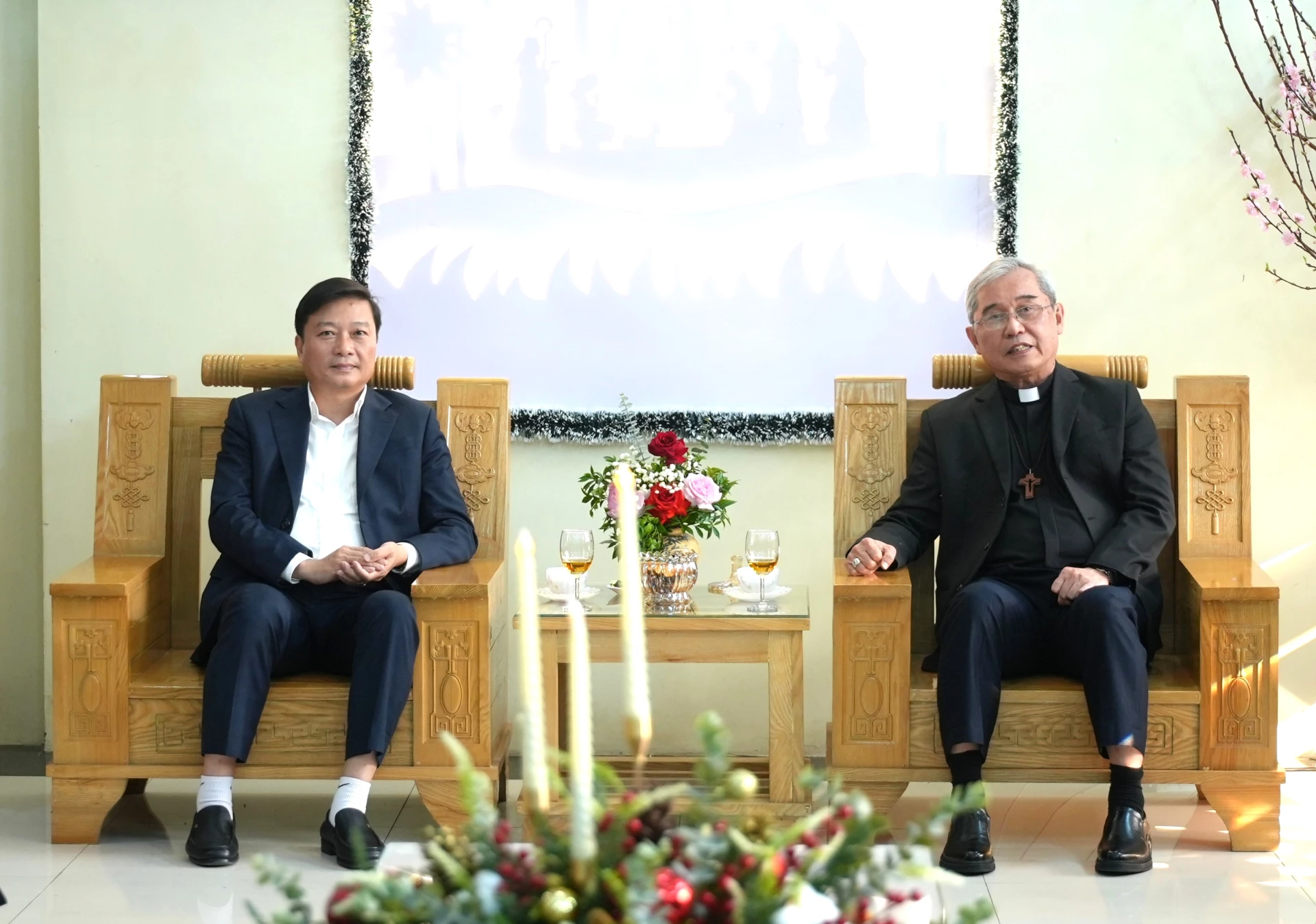 Đồng ch&iacute; L&ecirc; Hồng Vinh, Chủ tịch UBND tỉnh th&ocirc;ng tin về những kết quả nổi bật m&agrave; tỉnh Quảng Trị đ&atilde; đạt được thời gian qua - Ảnh: Trung Đức