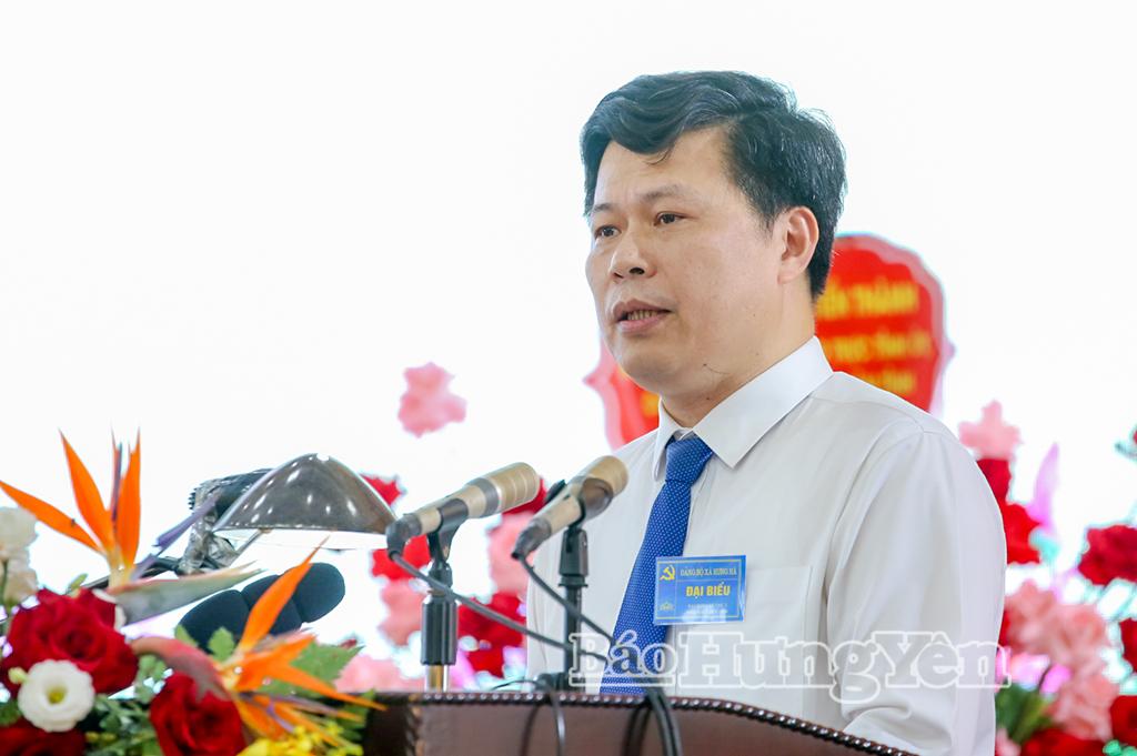 Đồng chí Trần Quốc Toản, Phó Bí thư thường trực Tỉnh ủy phát biểu chỉ đạo tại Đại hội.