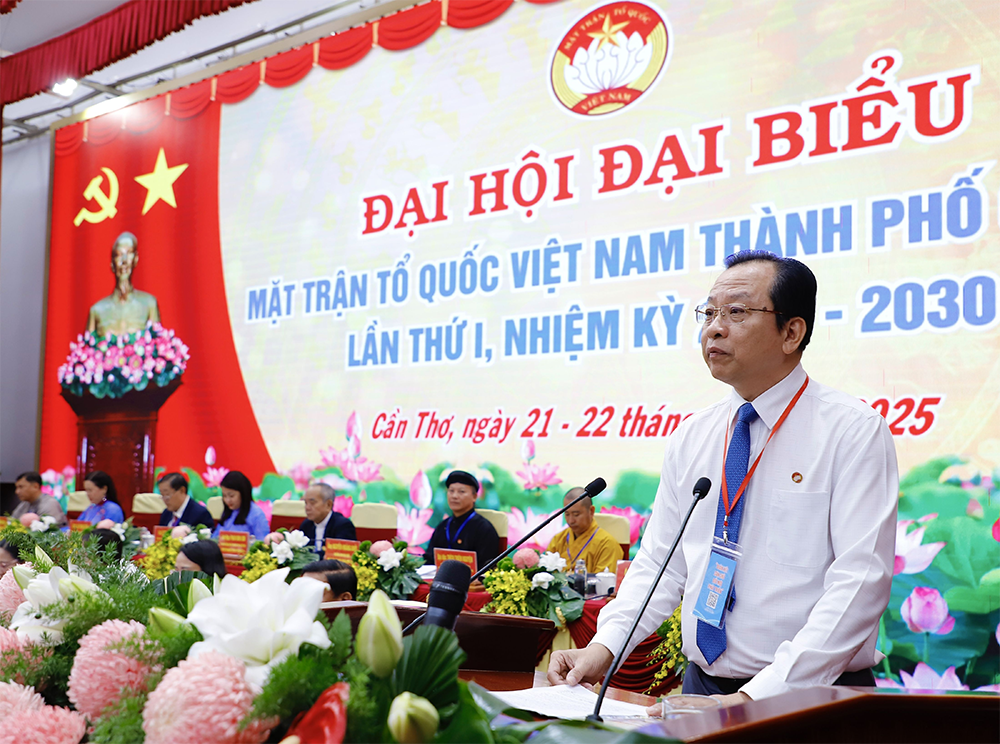 Long trọng khai mạc Đại hội đại biểu MTTQVN TP Cần Thơ lần thứ I, nhiệm kỳ 2025-2030