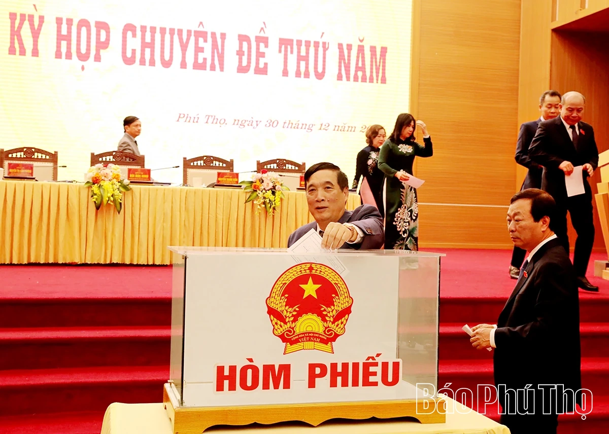 Kỳ họp chuy&ecirc;n đề thứ năm, HĐND tỉnh kh&oacute;a XIX, nhiệm kỳ 2021 - 2026