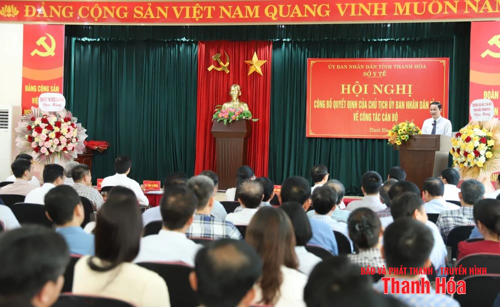 Công bố Quyết định bổ nhiệm Giám đốc Sở Y tế Thanh Hóa