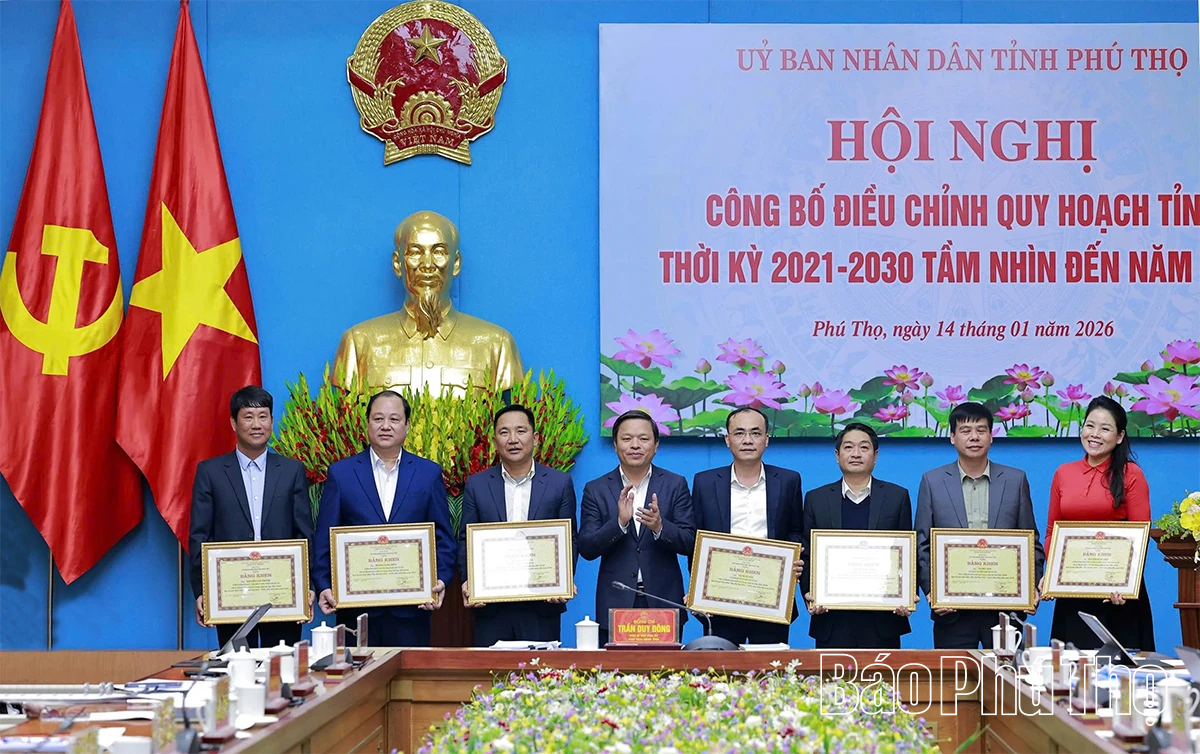 Công bố điều chỉnh Quy hoạch tỉnh Phú Thọ thời kỳ 2021-2030, tầm nhìn đến năm 2050