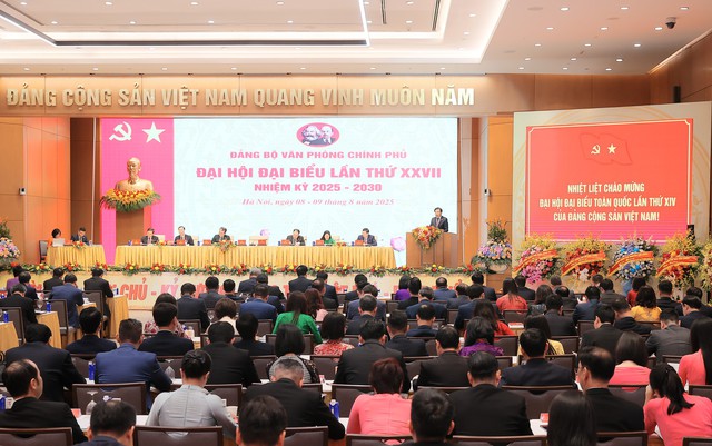 Đại hội Đảng bộ Văn phòng Chính phủ lần thứ XXVII thành công tốt đẹp- Ảnh 2. Đại hội Đảng bộ Văn phòng Chính phủ lần thứ XXVII thành công tốt đẹp- Ảnh 2.