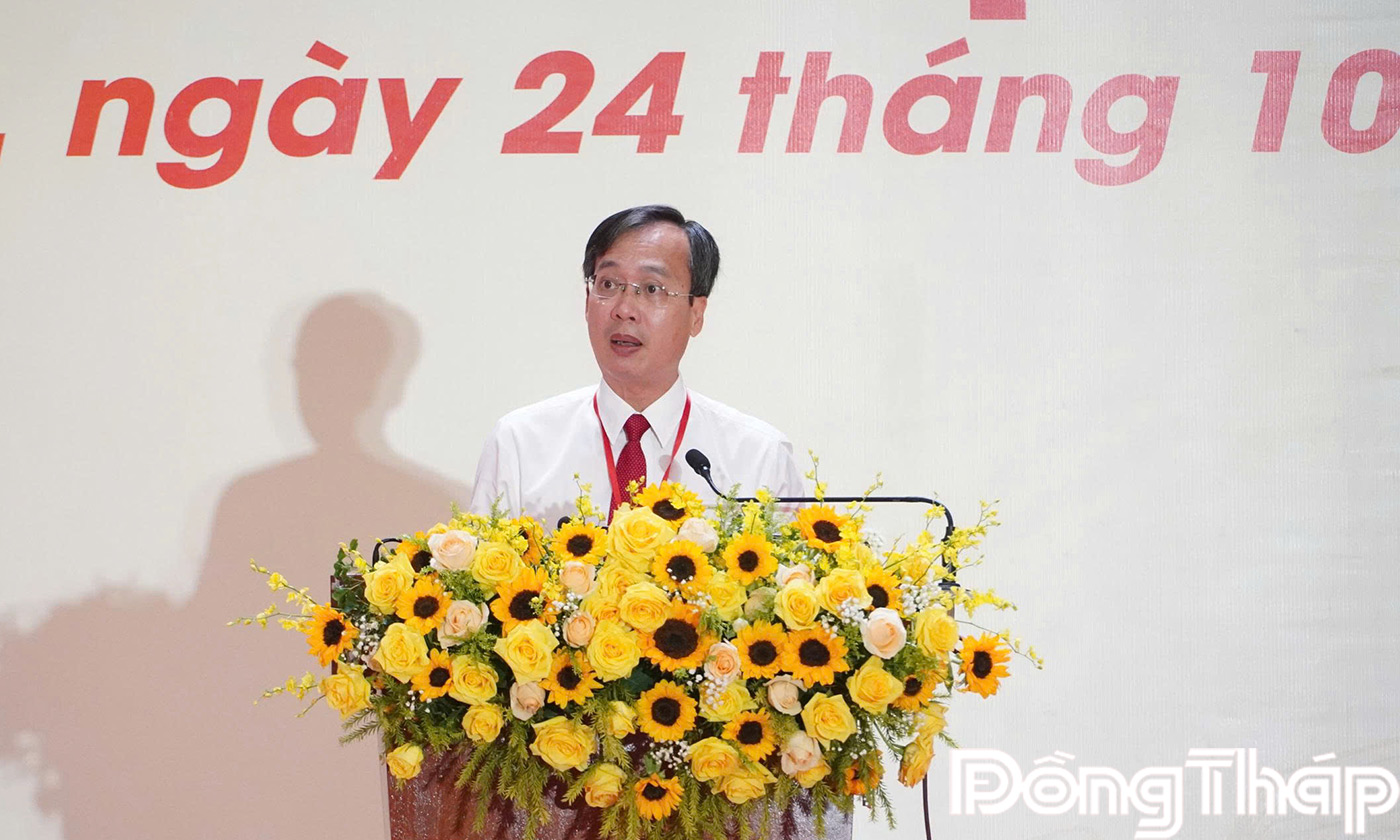 Đồng chí Trần Trí Quang phát biểu khai mạc Đại hội