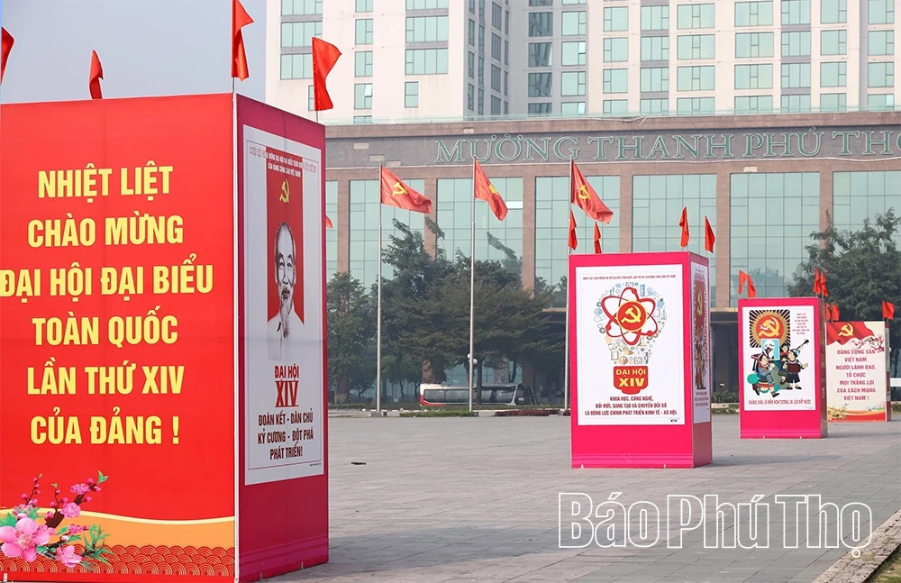 Rực rỡ cờ hoa ch&agrave;o mừng Đại hội đại biểu to&agrave;n quốc lần thứ XIV của Đảng