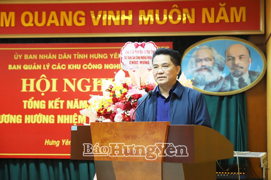 Đồng ch&iacute; Ph&oacute; Chủ tịch L&ecirc; Quang H&ograve;a ph&aacute;t biểu tại hội nghị.