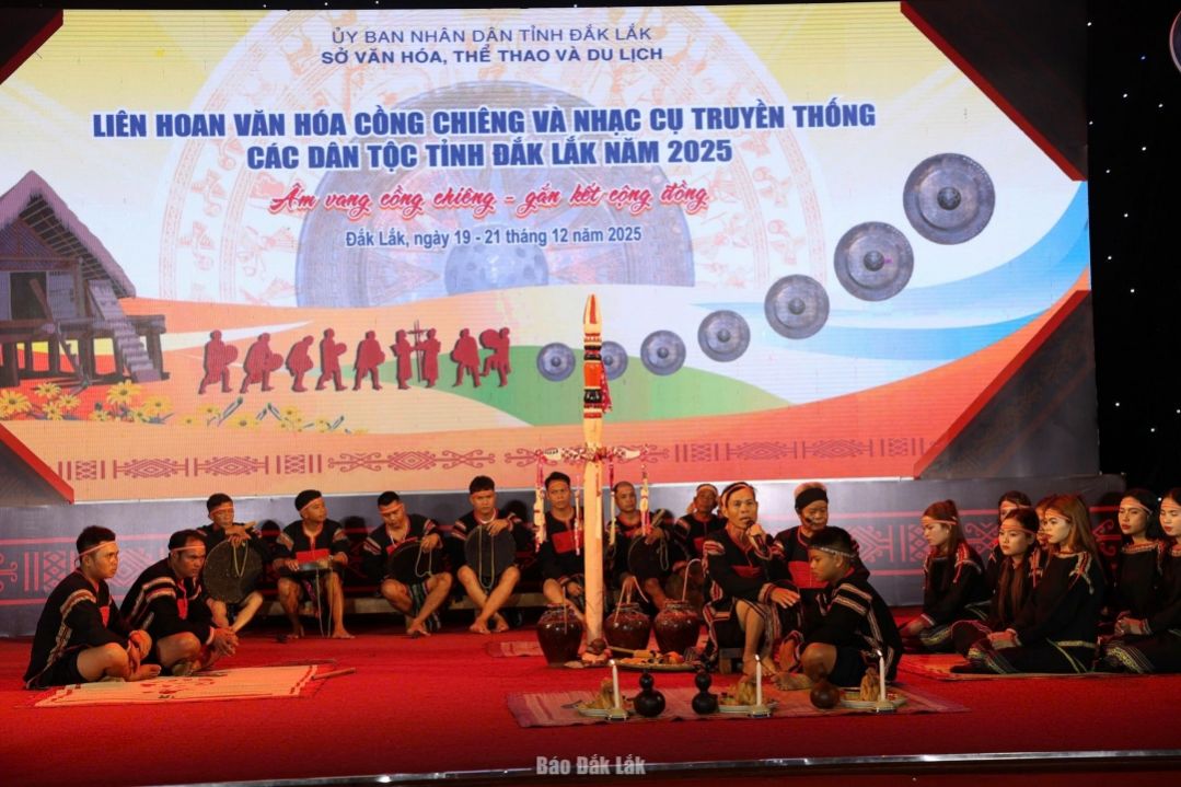 Đắk Lắk: Khai mạc Liên hoan Văn hóa cồng chiêng và nhạc cụ truyền thống các dân tộc năm 2025 - Ảnh 3.