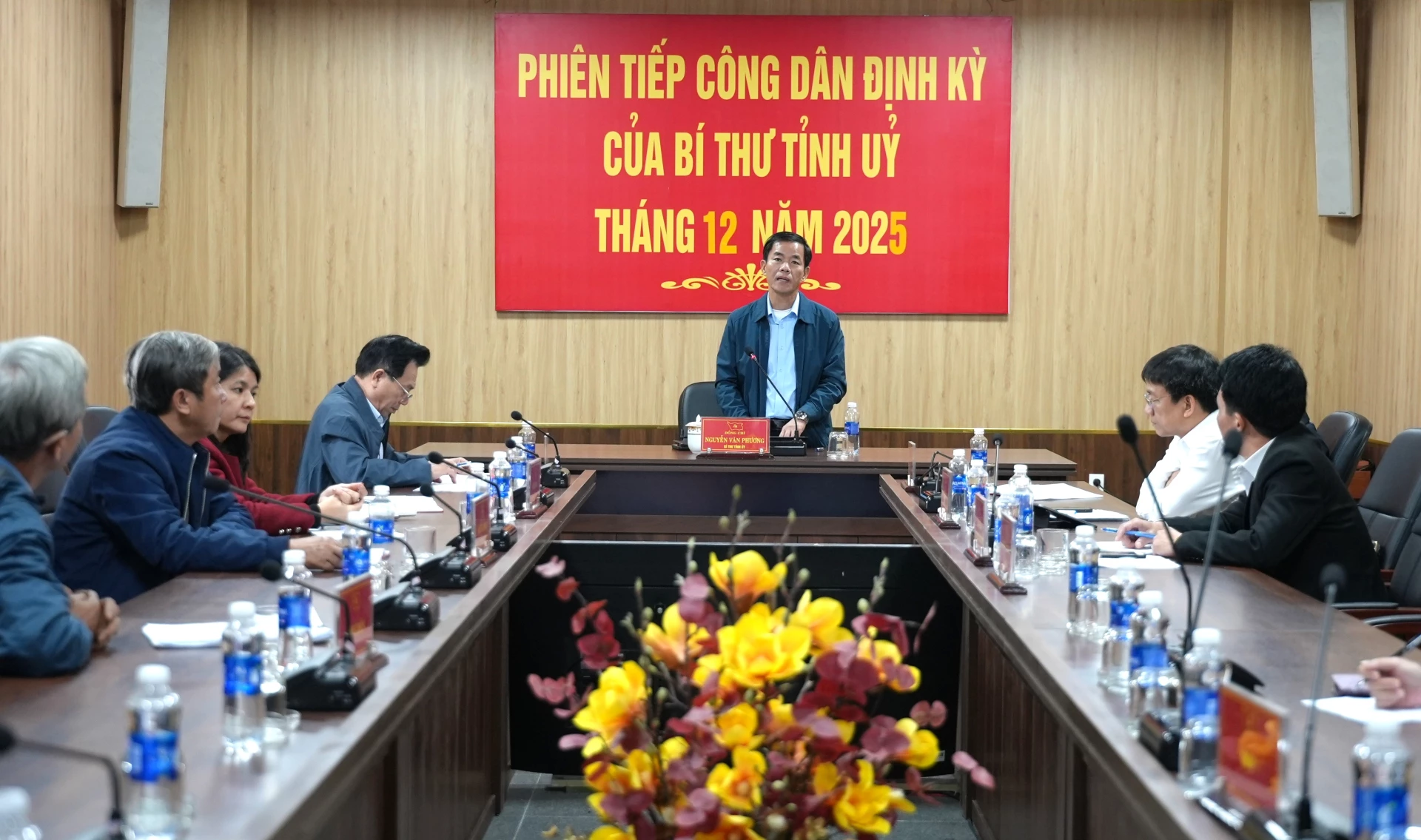 Quang cảnh phiên tiếp dân của đồng chí Bí thư Tỉnh ủy Nguyễn Văn Phương - Ảnh: Trung Đức