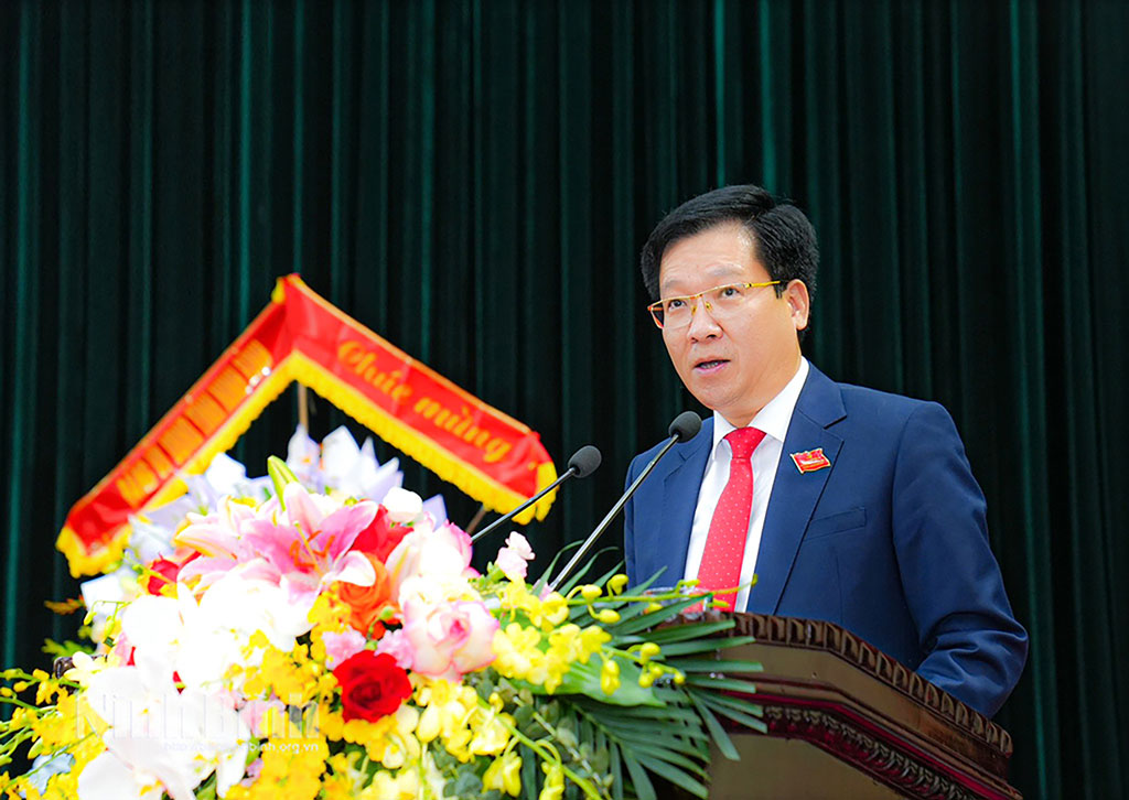 Đồng chí Lê Xuân Huy, Tỉnh ủy viên, Phó Bí thư Thường trực Đảng ủy, Phó Chủ tịch HĐND tỉnh.