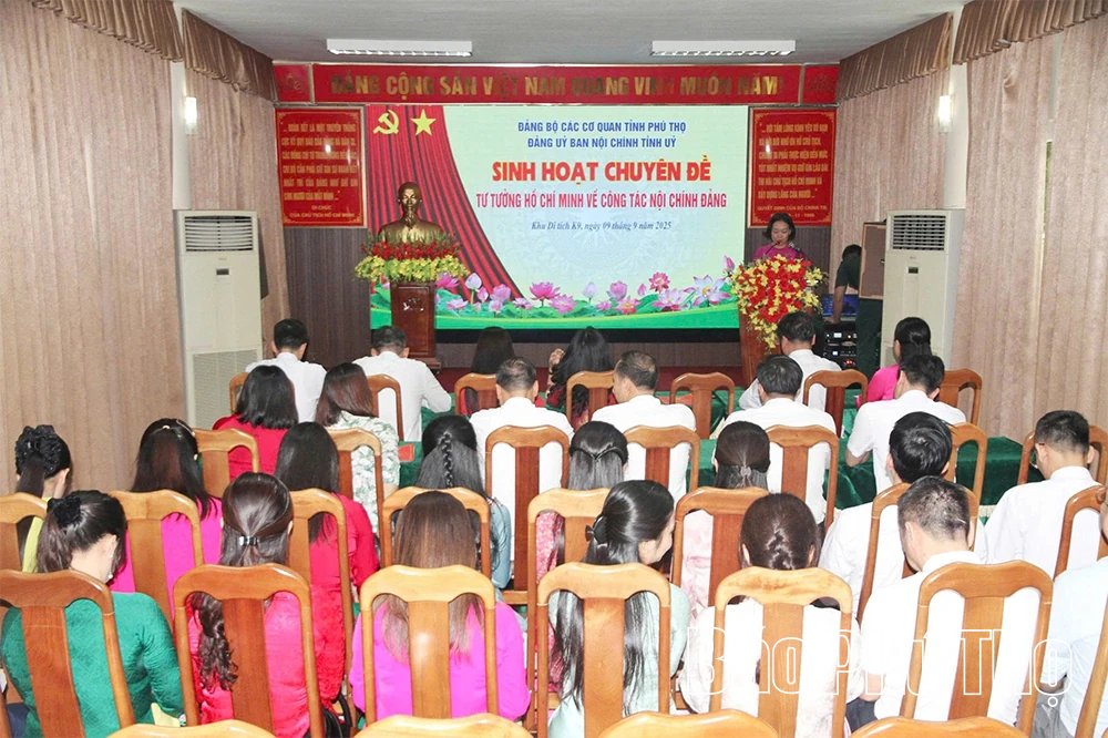 Sinh hoạt Chuyên đề “Tư tưởng Hồ Chí Minh về công tác Nội chính Đảng”