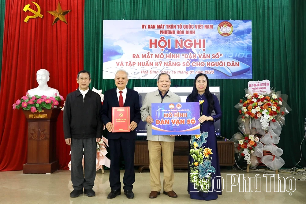 Ra mắt m&ocirc; h&igrave;nh điểm D&acirc;n vận số tại khu d&acirc;n cư phường Ho&agrave; B&igrave;nh