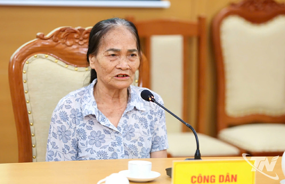 Bà Trần Thị Lịch đề nghị cấp Giấy chứng nhận quyền sử dụng đất tại nơi đang sinh sống.