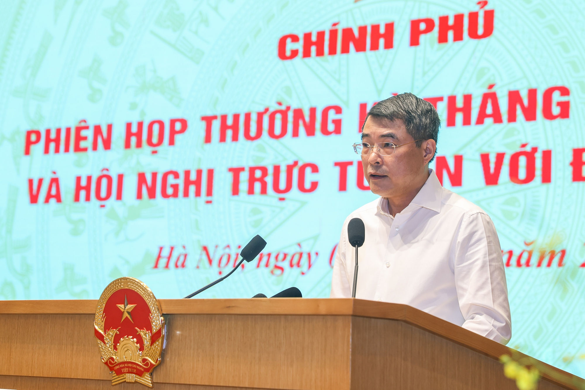 Thủ tướng Chính phủ Lê Minh Hưng phát biểu khai mạc - Ảnh: VGP/Nhật Bắc