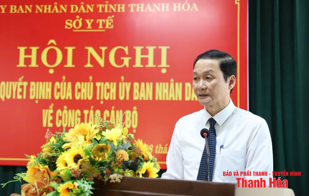 Công bố Quyết định bổ nhiệm Giám đốc Sở Y tế Thanh Hóa