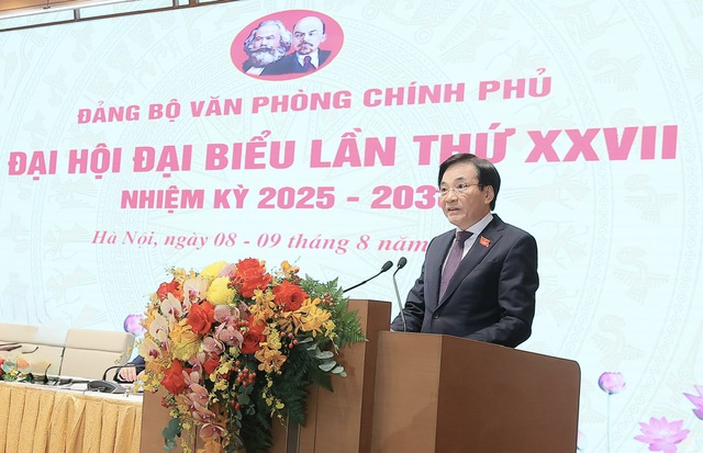 Đại hội Đảng bộ Văn phòng Chính phủ lần thứ XXVII thành công tốt đẹp- Ảnh 1. Đại hội Đảng bộ Văn phòng Chính phủ lần thứ XXVII thành công tốt đẹp- Ảnh 1.