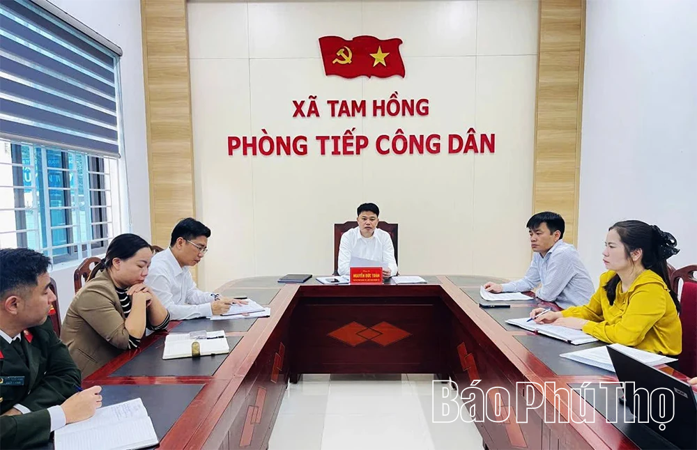 Lắng nghe d&acirc;n từ cơ sở, th&aacute;o gỡ vướng mắc cho 35 hộ d&acirc;n ở Tam Hồng