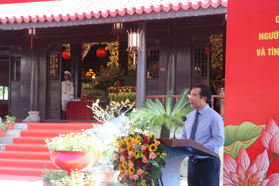 Chủ tịch UBND TPHCM Nguyễn Văn Được phát biểu tri ân