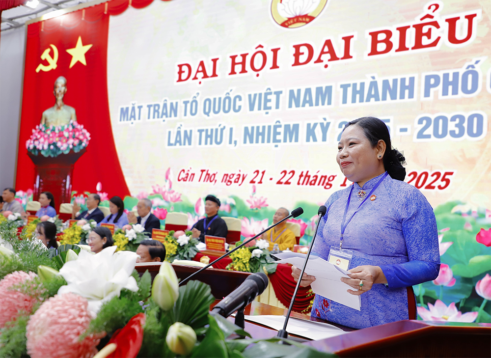Long trọng khai mạc Đại hội đại biểu MTTQVN TP Cần Thơ lần thứ I, nhiệm kỳ 2025-2030