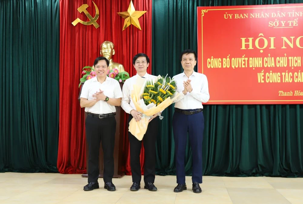 Công bố Quyết định bổ nhiệm Giám đốc Sở Y tế Thanh Hóa