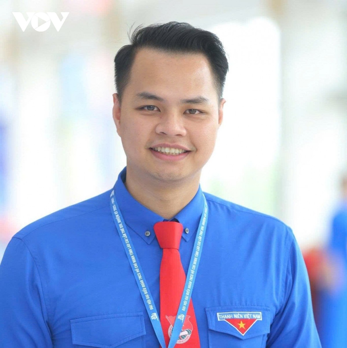 Anh Ho&agrave;ng Mạnh Linh - Ph&oacute; B&iacute; thư Tỉnh đo&agrave;n L&agrave;o Cai gửi nhiều niềm tin v&agrave; kỳ vọng của tuổi trẻ bi&ecirc;n cương đến Đại hội.