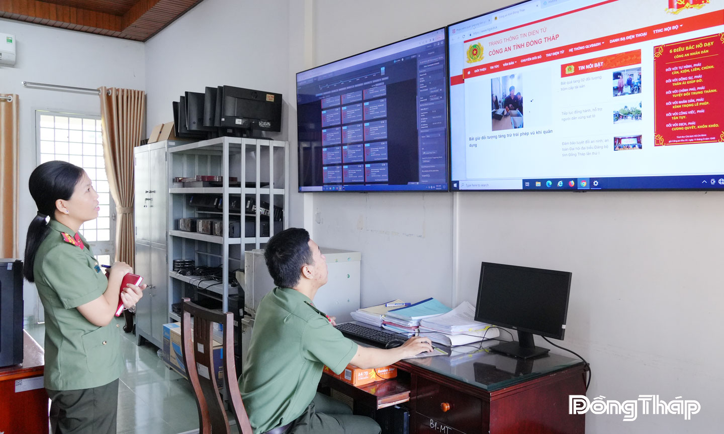 Vận hành hệ thống, đảm bảo an ninh mạng, an toàn thông tin. Ảnh: TRỌNG TÍN