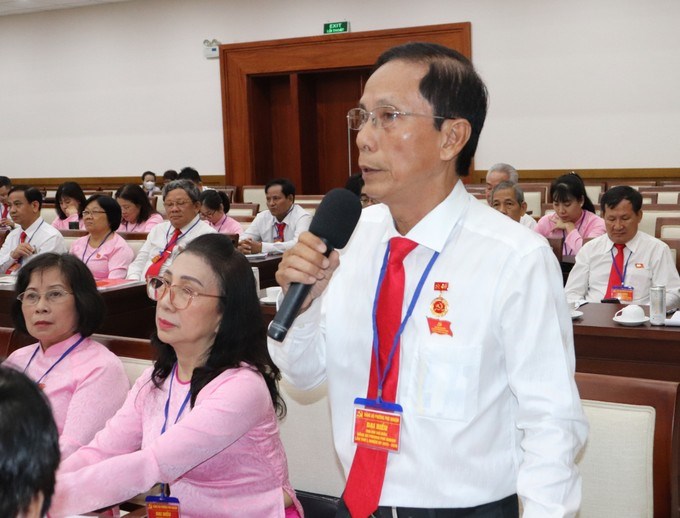 Đại biểu thảo luận tại đại hội (Ảnh SGGP)