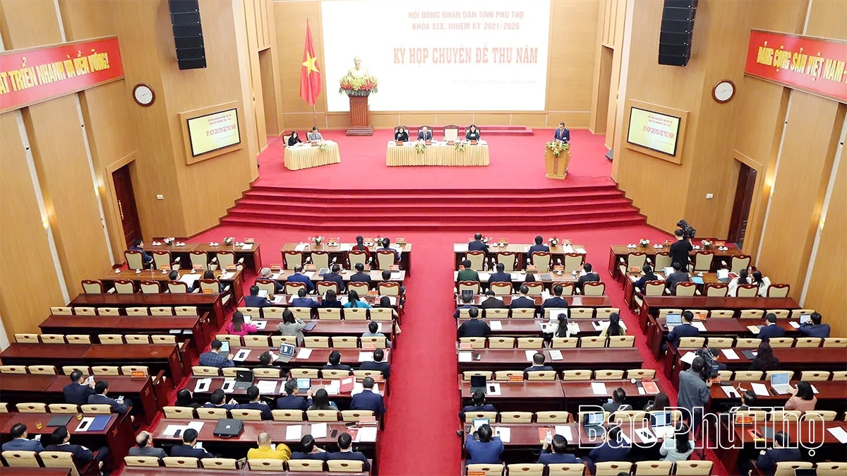 Kỳ họp chuy&ecirc;n đề thứ năm, HĐND tỉnh kh&oacute;a XIX, nhiệm kỳ 2021 - 2026