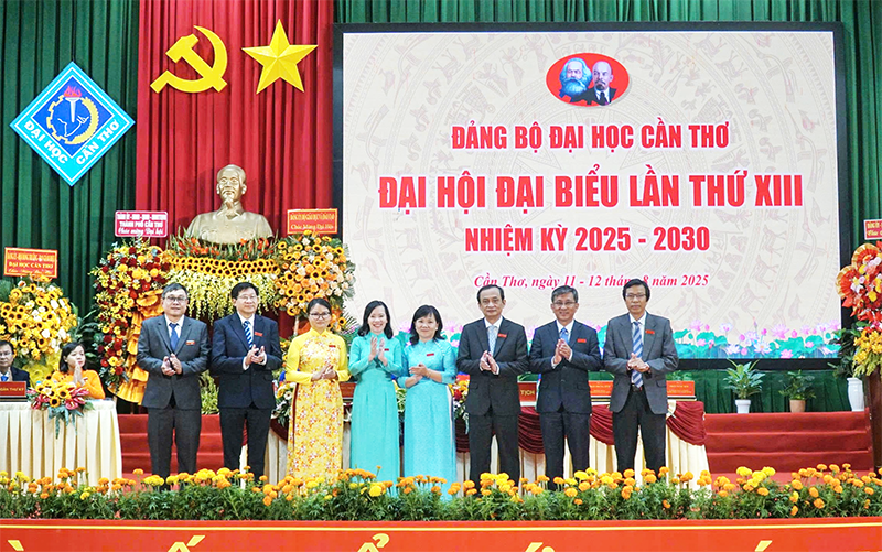 Đại hội đại biểu Đảng bộ Đại học Cần Thơ nhiệm kỳ 2025-2030