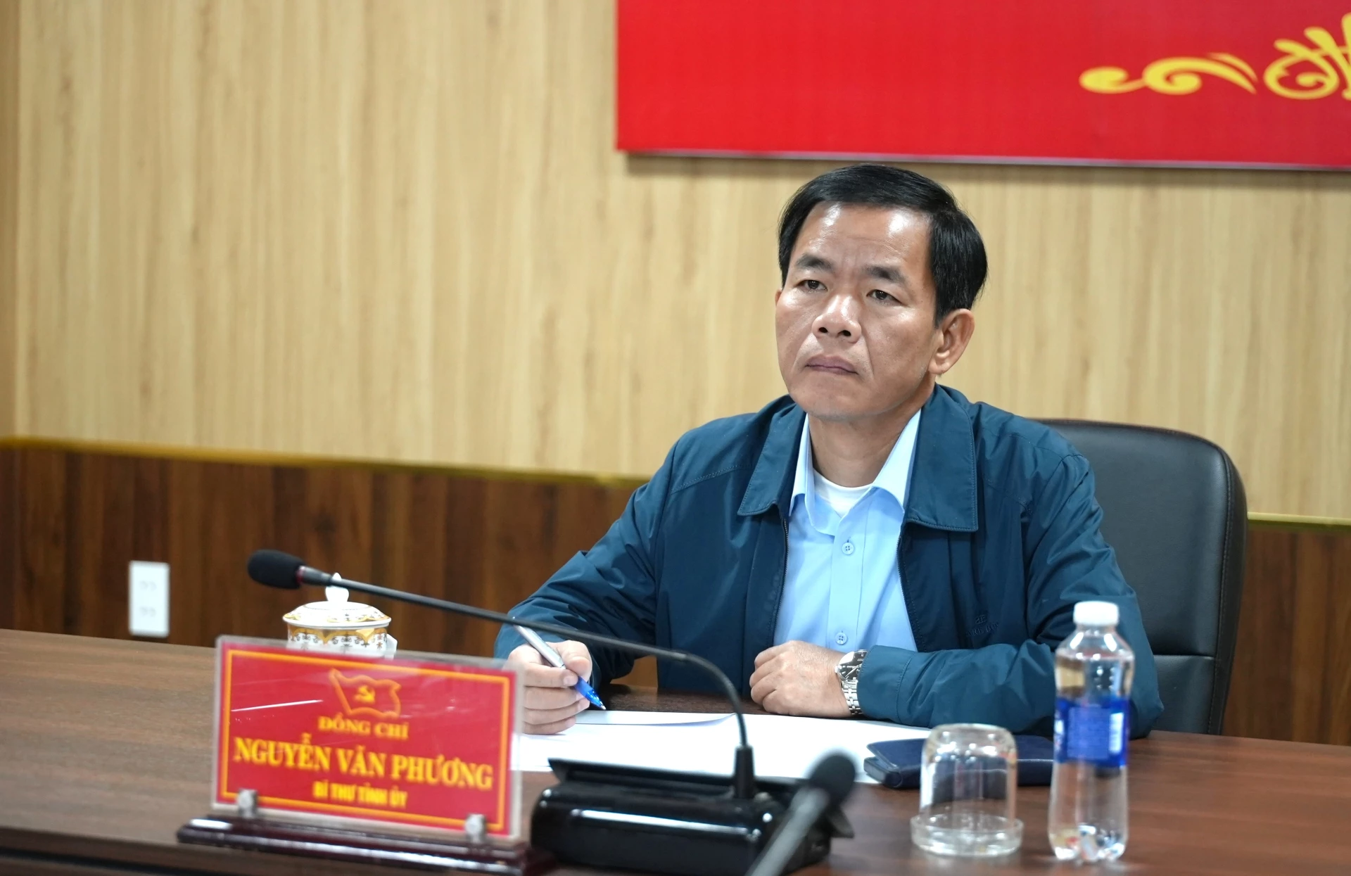 Đồng chí Bí thư Tỉnh ủy Nguyễn Văn Phương chủ trì phiên tiếp công dân - Ảnh: Trung Đức