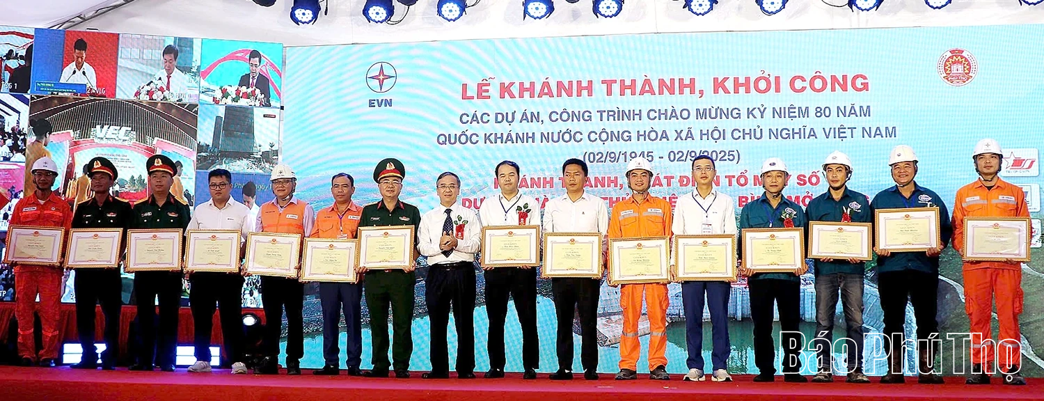 Khánh thành, phát điện tổ máy số 1, Dự án Nhà máy Thủy điện Hòa Bình mở rộng