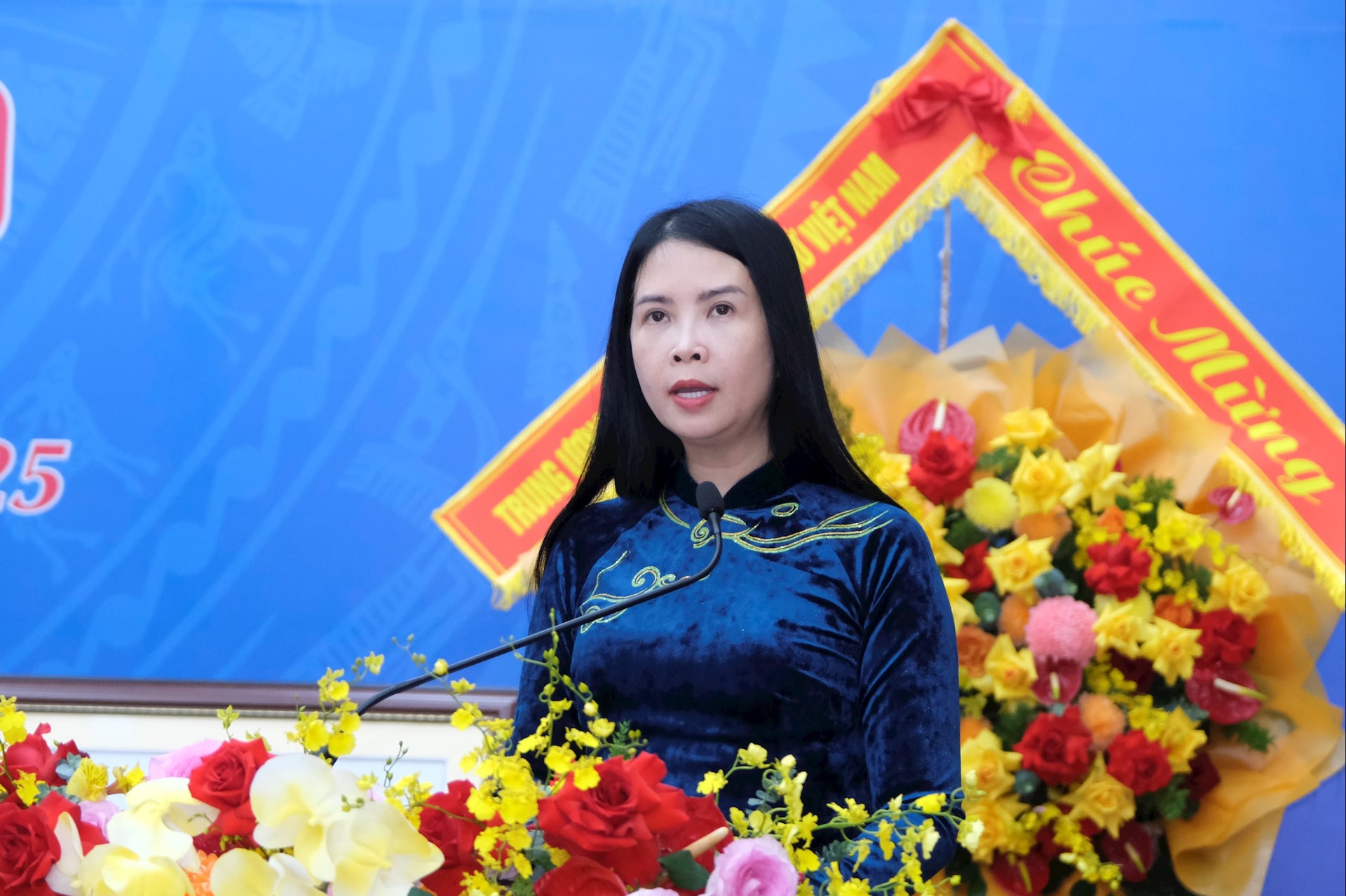 Phó Chủ tịch Hội LHPN Việt Nam Trần Lan Phương phát biểu tại Đại hội