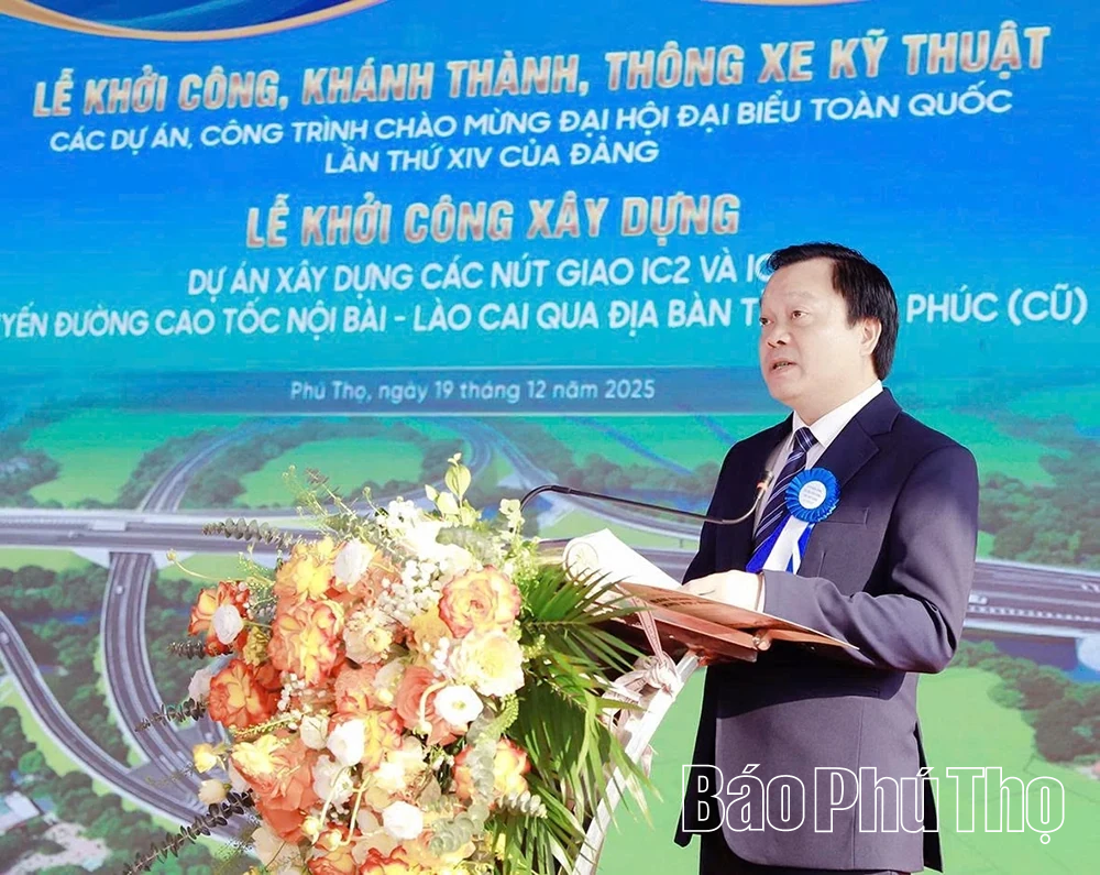 Khởi công Dự án xây dựng các nút giao IC2 và IC5 tuyến đường cao tốc Nội Bài - Lào Cai