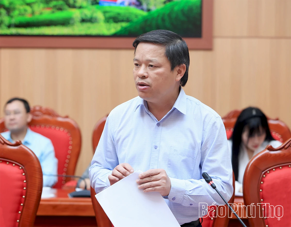 Đoàn kiểm tra, giám sát số 15 của Bộ Chính trị làm việc tại Phú Thọ