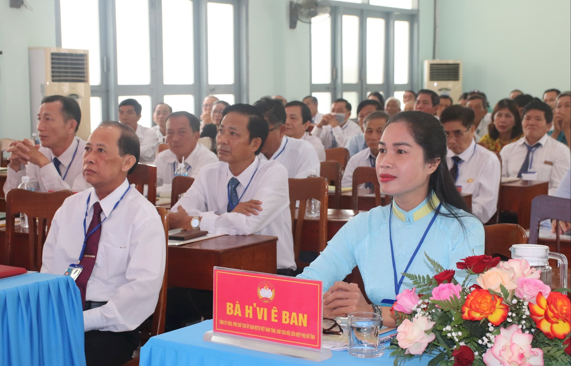 Đại biểu tham dự Đại hội MTTQ Việt Nam xã Hàm Thuận