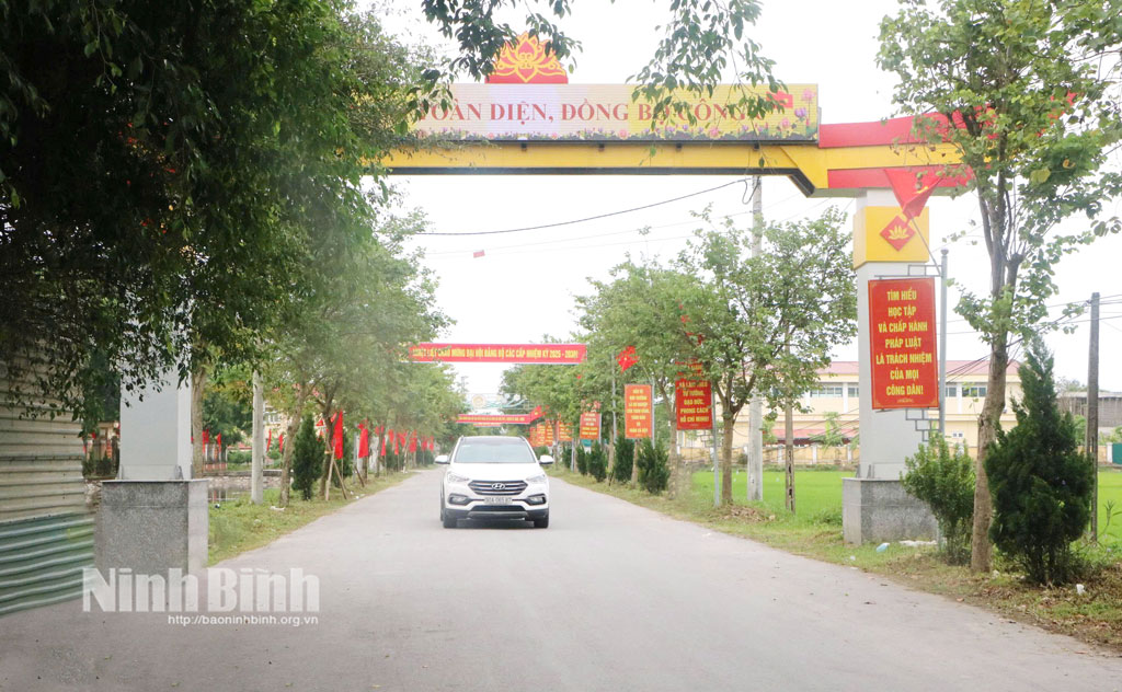 Diện mạo nông thôn mới ở Bình An ngày một khang trang, sạch đẹp.