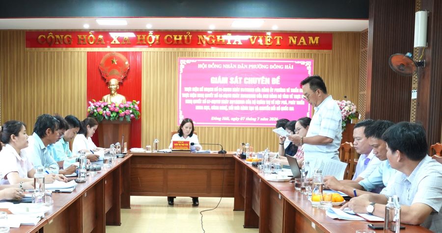 Quang cảnh buổi giám sát.