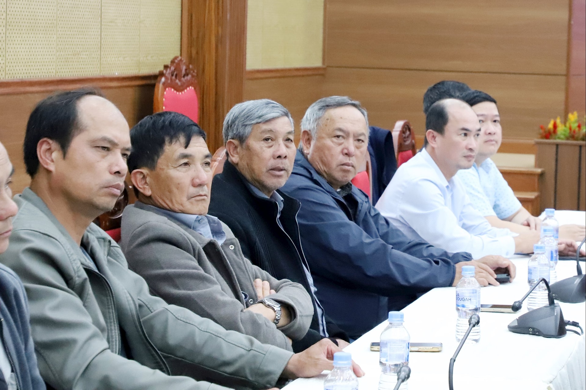 Nông dân tham dự tại điểm cầu chính