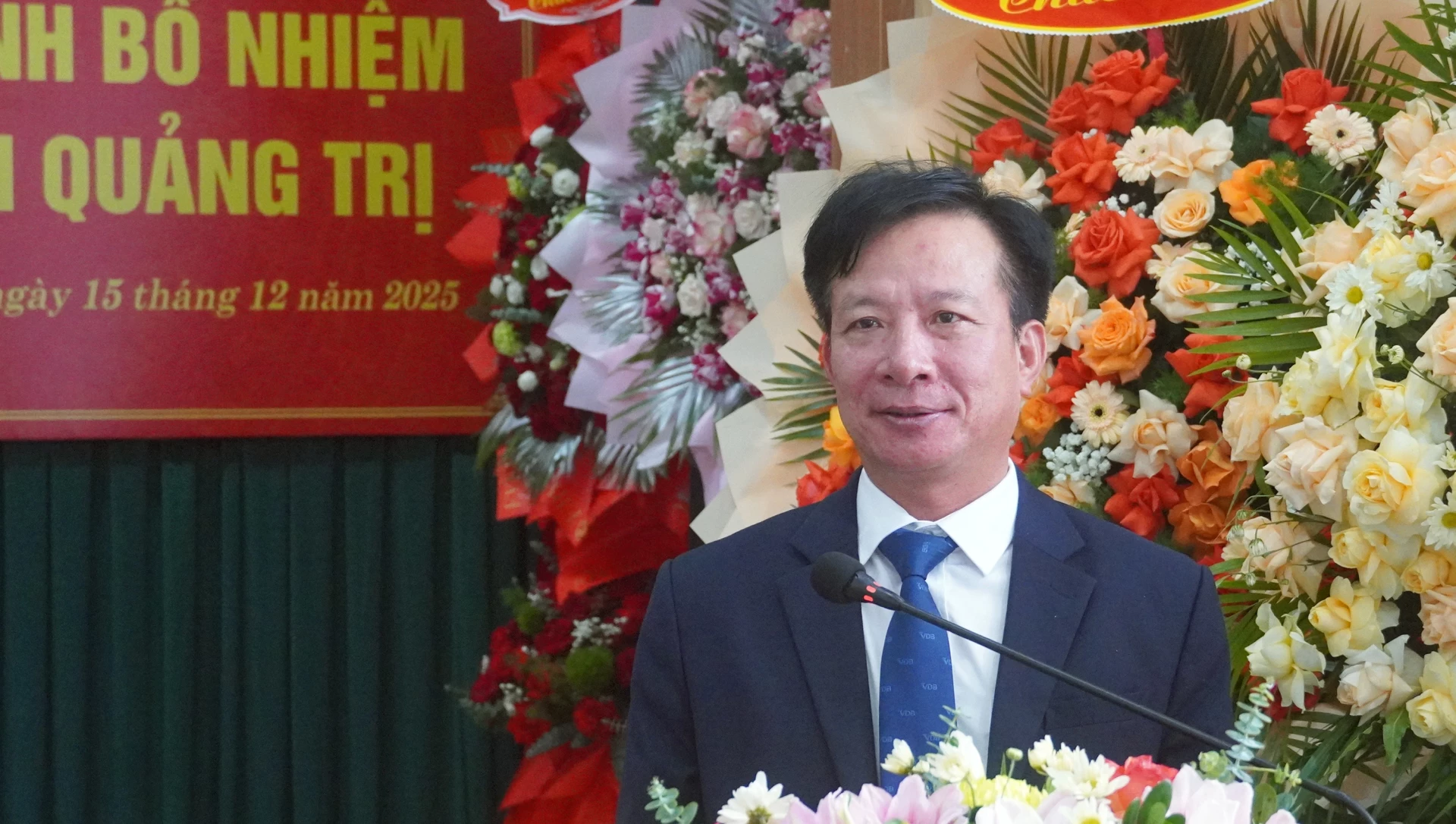 Đồng chí Lê Quang, Giám đốc NHPT Việt Nam, Chi nhánh Quảng Trị - Ảnh: N.M