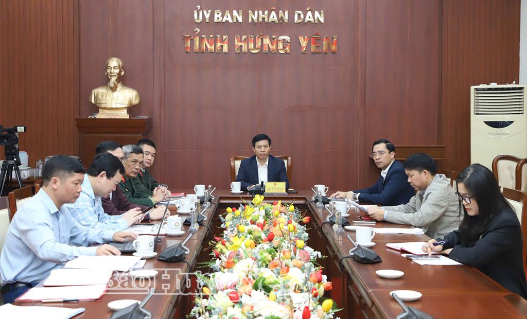 Các đại biểu dự phiên họp tại điểm cầu Hưng Yên.