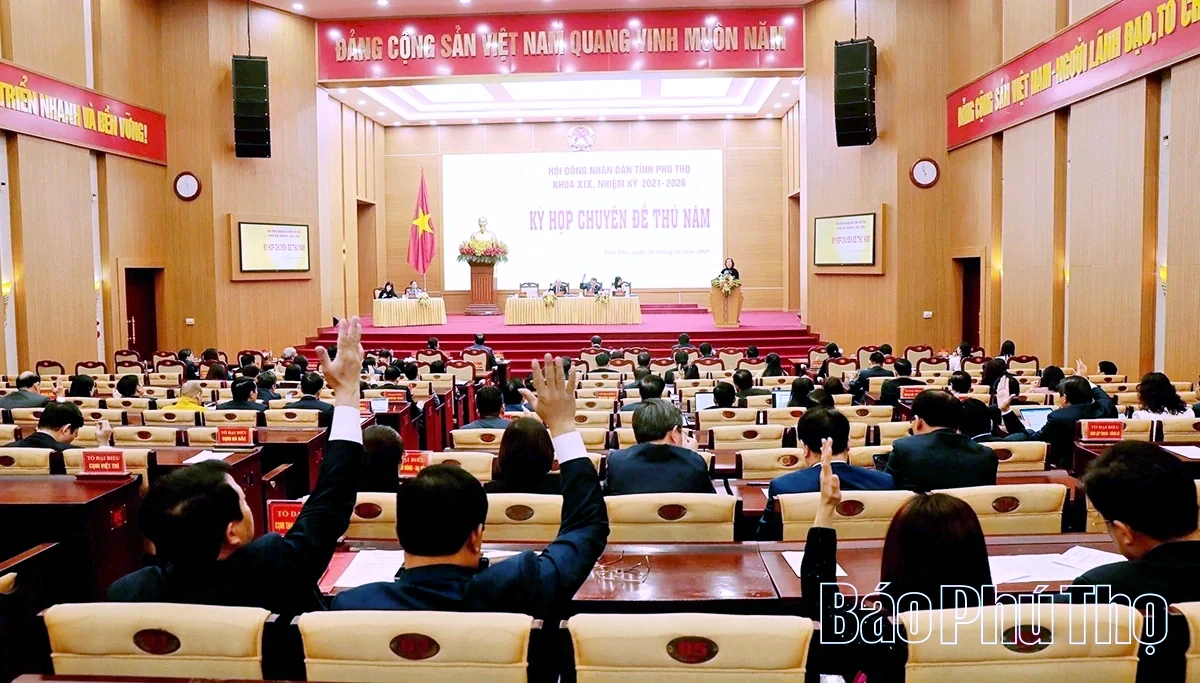 Kỳ họp chuy&ecirc;n đề thứ năm, HĐND tỉnh kh&oacute;a XIX: Th&ocirc;ng qua 16 nghị quyết quan trọng